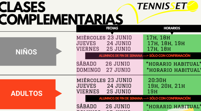 CLASES COMPLEMENTARIAS JUNIO 2021